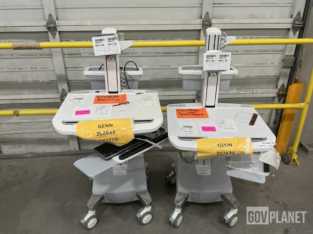 (2) Ergotron Mobile Workstation Carts
