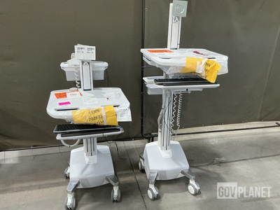 (2) Ergotron Mobile Workstation Carts