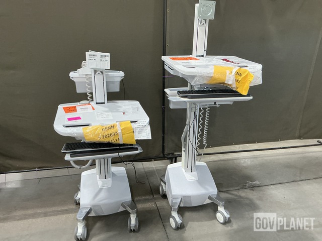 (2) Ergotron Mobile Workstation Carts