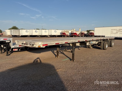 1984 Ravens 45 ft T/A Spread Axle Flatbed Trailer