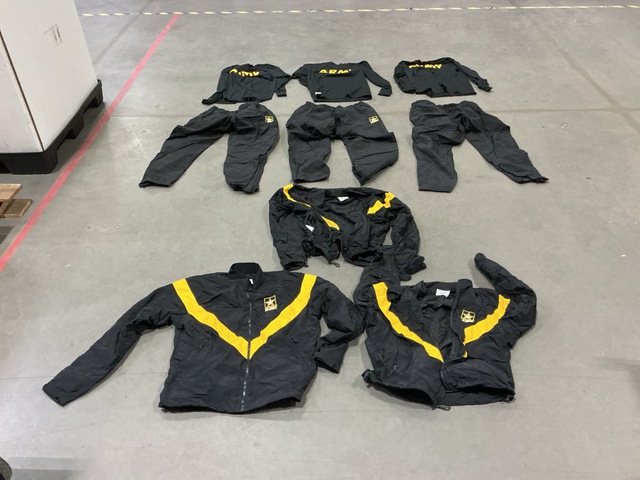 (66) Pairs of Physical Fitness Pants, (45) Fitness Jackets & Assorted Items (66) Pairs of Physical Fitness Pants, (45) Fitness Jackets & Assorted Items
