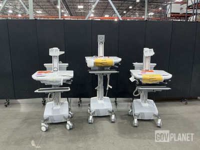 (3) Ergotron Hospital Carts