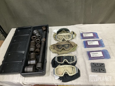 (22) Socket Wrench Sets, (18) Pairs of Industrial Goggles & Assorted Items