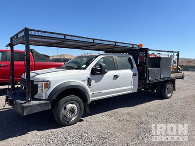 2020 Ford F-550 4x4 XL Crew Cab Flatbed Truck (Inoperable)