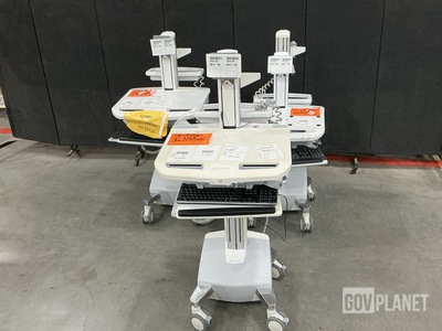 (3) Ergotron Mobile Workstation Carts