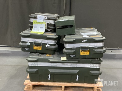 (1) Small Arms Storage Rack & (4) Storage Cases