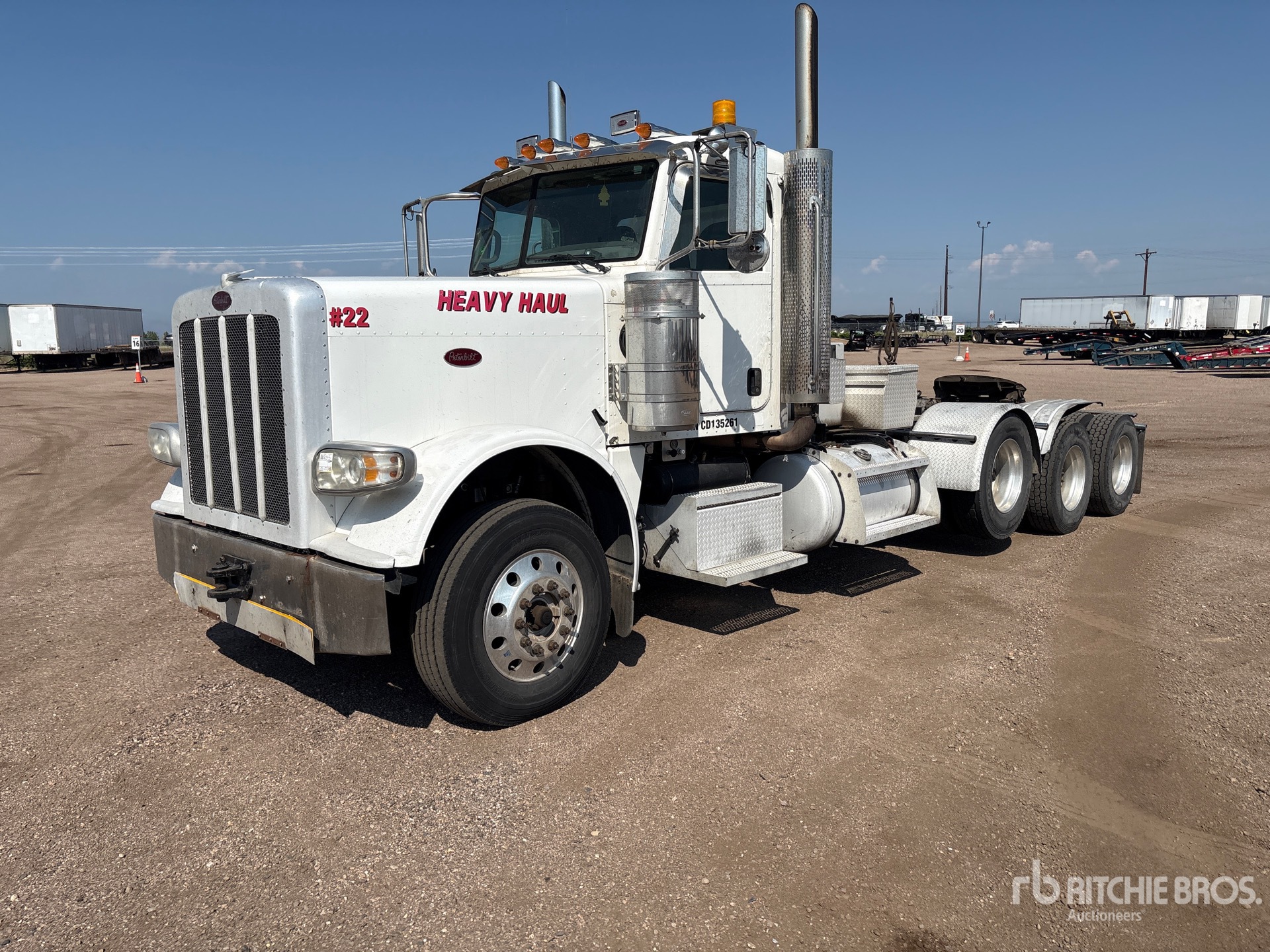 2012 Peterbilt 388 8x4 Tri/A Day Cab Truck Tractor
