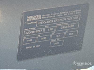 Wacker Neuson RTKX-SC3 Trench Compactor