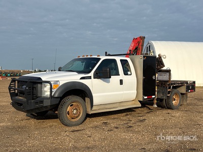 Fassi F65A.24 6129 lb Knuckle Boom on 2012 Ford F-550 XL 4x4 Extended Cab Boom Truck