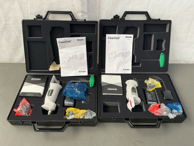 (2) DeSoutter CSB-100 CleanCast Cast Saws