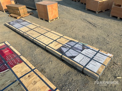 Quantity of (125) Sheets White Steel Siding Roofing (Unused)