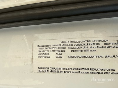 2020 Freightliner Cascadia 126 Ciągnik siodłowy z kabiną dzienną S/A