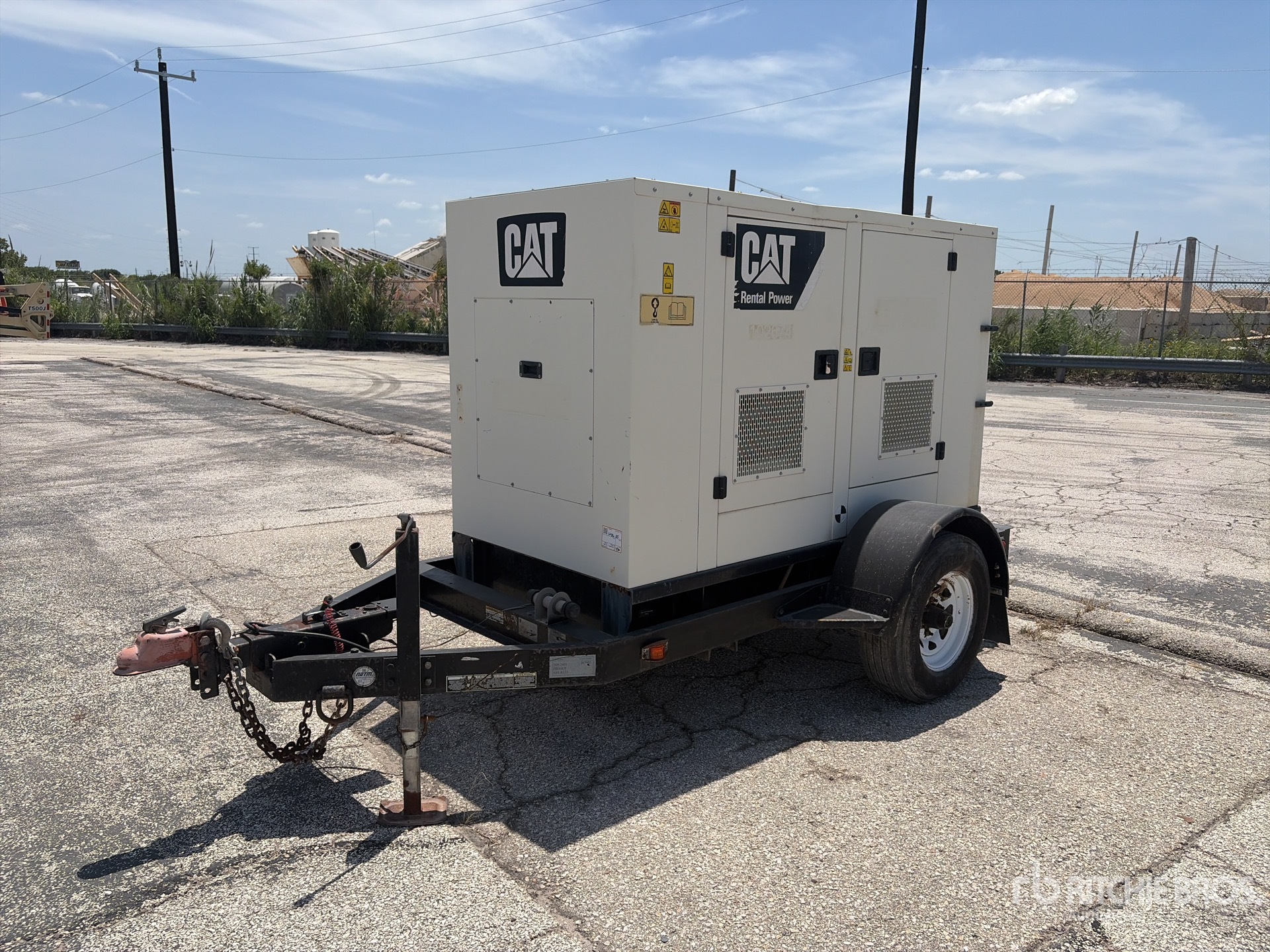2013 Cat XQ30N 27 kW Skid-Mounted Generator Set