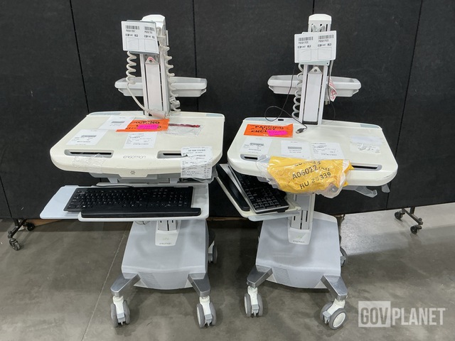 (2) Ergotron Medical Carts