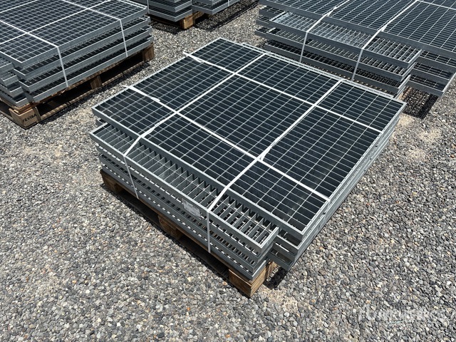 Quantity of (8) 47.5 in x 39.5 in x 1 ½ in Hot Dipped Galvanized Grate (Unused)