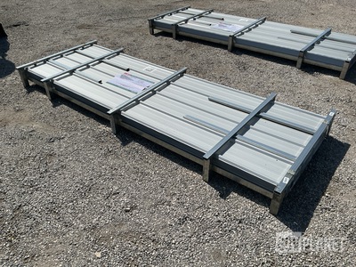 (100) Piece Lot of 10' Long Corrugated Steel Panels