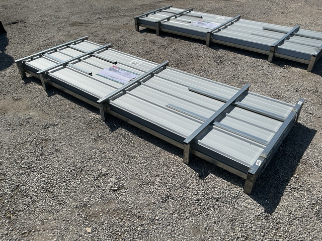 (100) Piece Lot of 10' Long Corrugated Steel Panels (100) Piece Lot of 10' Long Corrugated Steel Panels