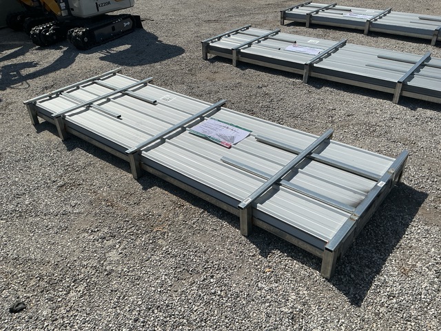 (100) Piece Lot of 10' Long Corrugated Steel Panels (100) Piece Lot of 10' Long Corrugated Steel Panels