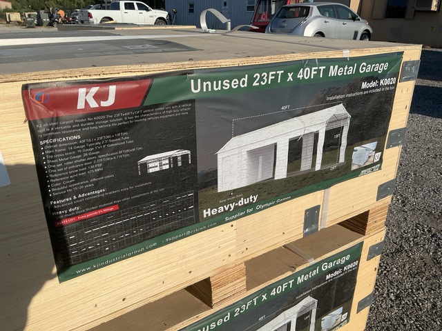 KJ K0020 Metal Garage - Unused