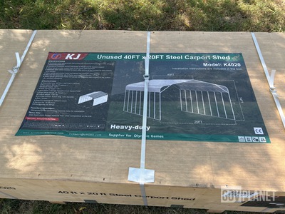KJ K4020 Steel Carport Shed - Unused