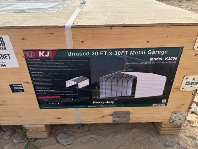 KJ K2030 Metal Garage - Unused