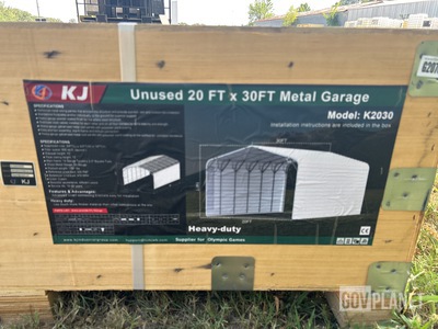 KJ K2030 Metal Garage - Unused