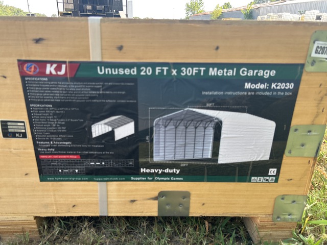KJ K2030 Metal Garage - Unused