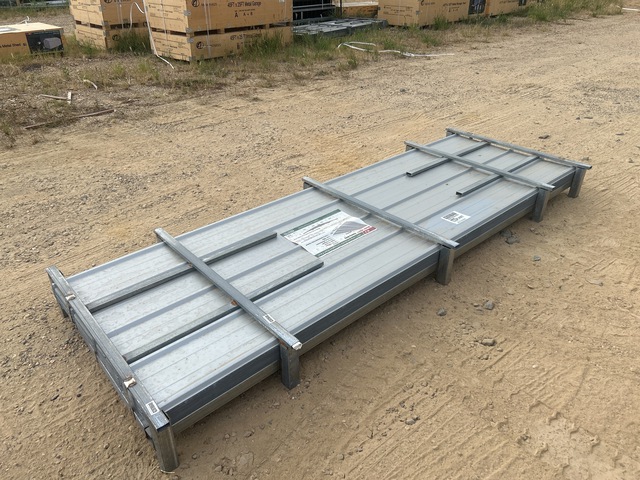 (100) Piece Lot of 10' Long Corrugated Steel Panels (100) Piece Lot of 10' Long Corrugated Steel Panels