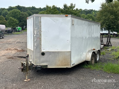 2013 Hurricane 7X14 14 ft T/A Enclosed Trailer