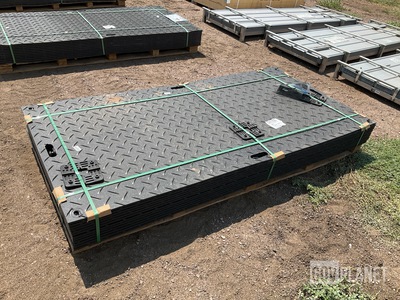 (12) SKLP SK-LJB12 Polyethylene Board Roadbed Protection Pads - Unused