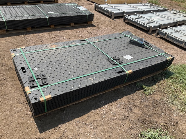 (12) SKLP SK-LJB12 Polyethylene Board Roadbed Protection Pads - Unused