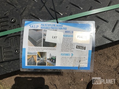 (12) SKLP SK-LJB12 Polyethylene Board Roadbed Protection Pads - Unused