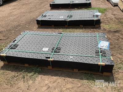 (12) SKLP SK-LJB12 Polyethylene Board Roadbed Protection Pads - Unused
