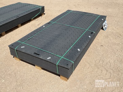 (12) SKLP SK-LJB12 Polyethylene Board Roadbed Protection Pads - Unused