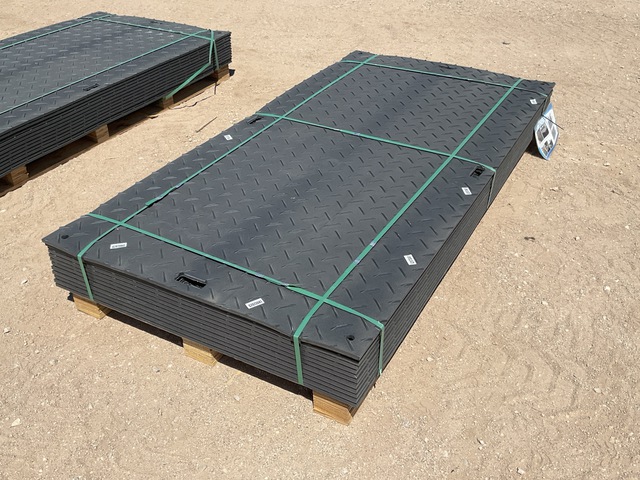 (12) SKLP SK-LJB12 Polyethylene Board Roadbed Protection Pads - Unused