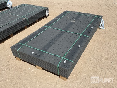 (12) SKLP SK-LJB12 Polyethylene Board Roadbed Protection Pads - Unused