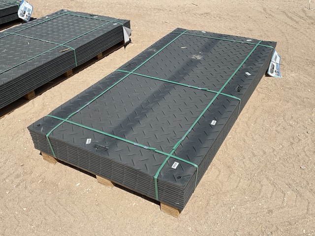 (12) SKLP SK-LJB12 Polyethylene Board Roadbed Protection Pads - Unused