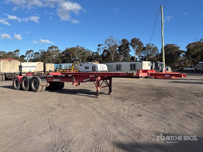 2009 Barker 6.2 m Tri/A B-Double Lead Rollback Container Trailer