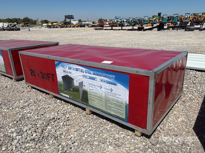 2026 SKLP SK-ZP20 20 ft x 30 ft All-Steel Carport (Unused)