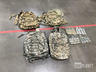 (200) M4 Three Mag Pouches, (25) Field Packs & Assorted Items