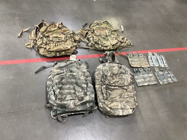 (200) M4 Three Mag Pouches, (25) Field Packs & Assorted Items