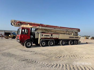 2006 Schwing 58SX 174 ft on 2005 TOR T-63120-2 12x8 Tri-Steer Betonpumpenwagen