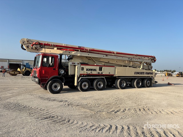 2006 Schwing 58SX 174 ft on 2005 TOR T-63120-2 12x8 Tri-Steer Concrete Pump Truck