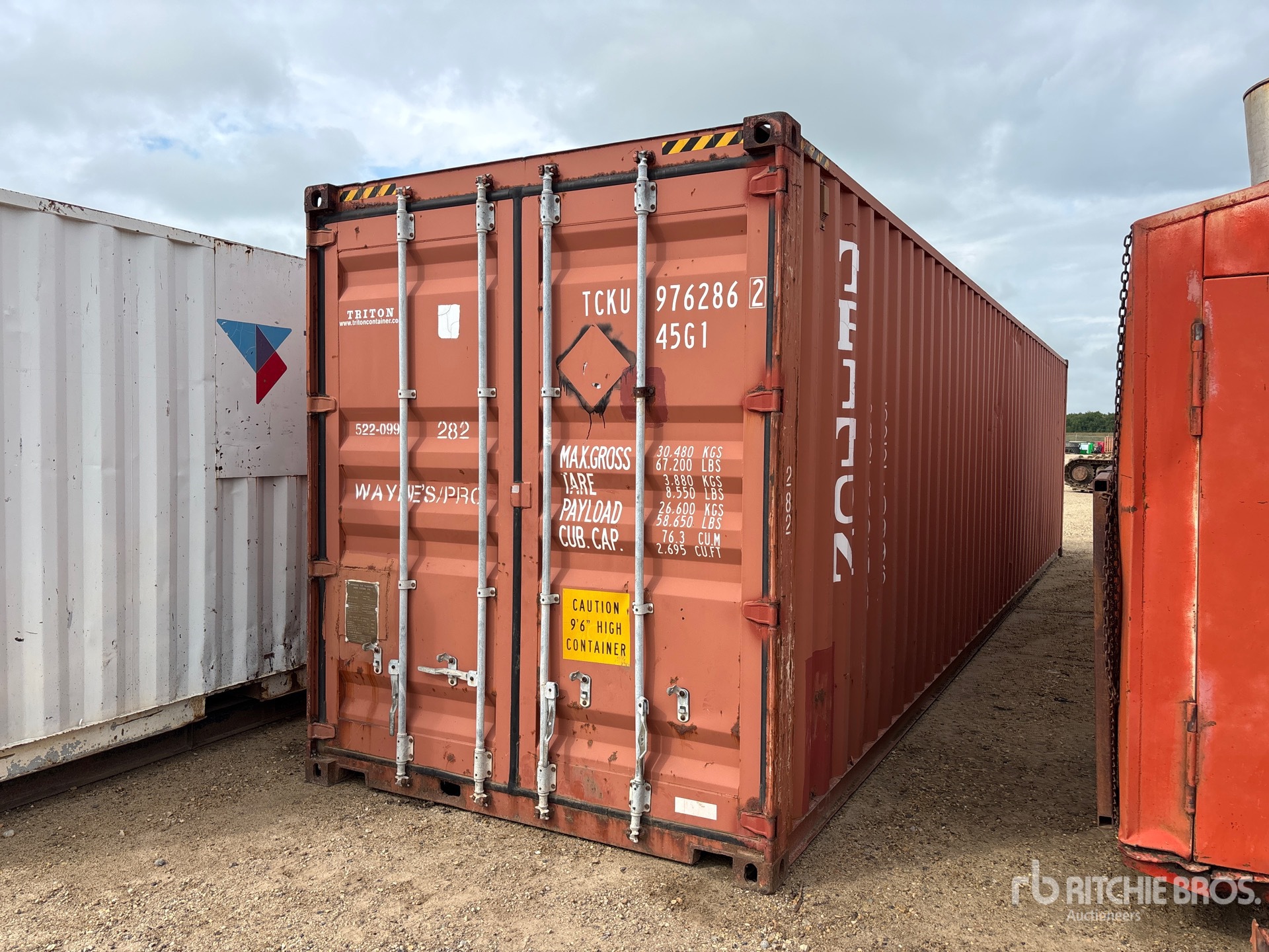 2003 40 ft High Cube Storage Container
