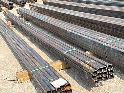 Quantity of (12) 2025 Kit Containers 1.5 in x 1.5 in x 25 ft Square Tubing (Unused)