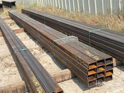 Quantity of (12) 2025 Kit Containers 2 in x 3 in x 22 ft Rectangular Tubing (Unused)