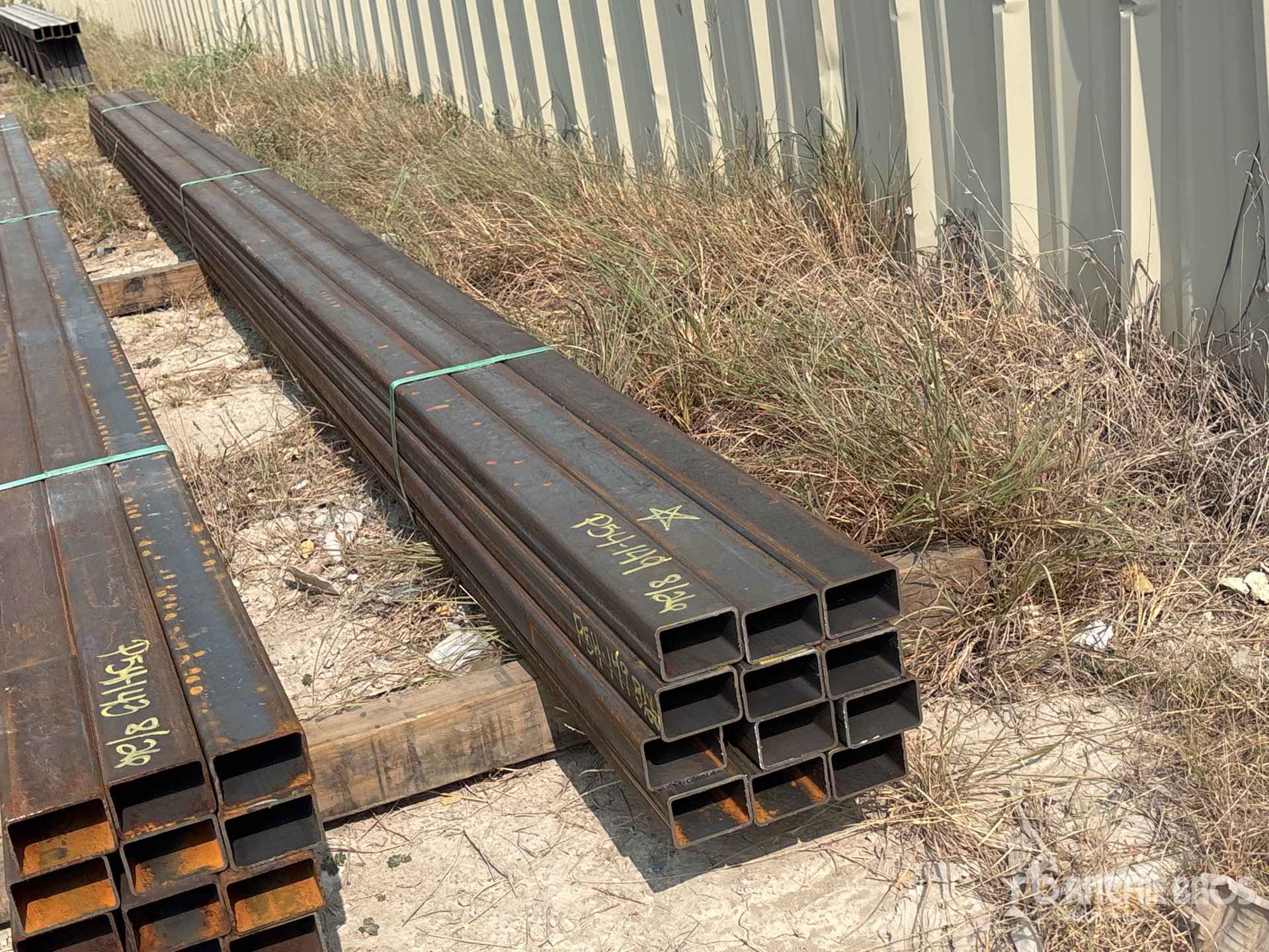 Quantity of (12) 2025 Kit Containers 2 in x 3 in x 22 ft Rectangular Tubing (Unused)