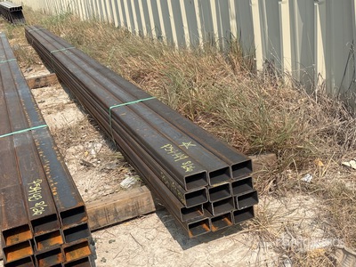 Quantity of (12) 2025 Kit Containers 2 in x 3 in x 22 ft Rectangular Tubing (Unused)