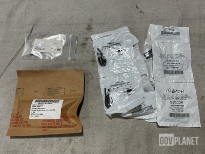 (8) Cap Assemblies, (8) Electrical Connector Covers & Assorted Items