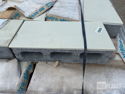(40) Astra-Glaze 16" x 8" x 4" Prefaced Concrete Masonry Blocks